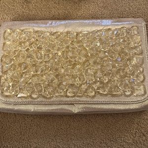 Anthro butter yellow clutch